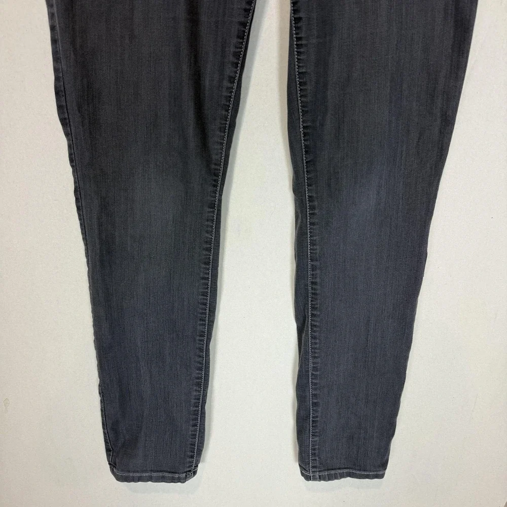 PrAna Jeans Womens 10/30 Gray Dark Wash Slim‎ Straight Mid Rise Stretch Denim